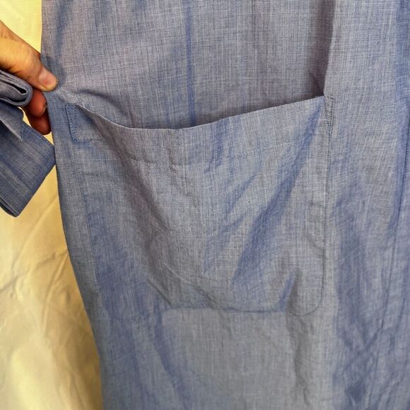 Imperial Classics Belted Robe Solid Blue Size OS Cotton Blend Lounge Wear - Picture 8 of 10